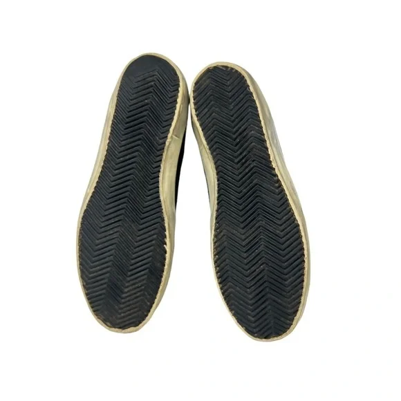 Golden Goose Black Leather Low Top Lace-up Super-Star Sneakers M Size 41 - Picture 4 of 10